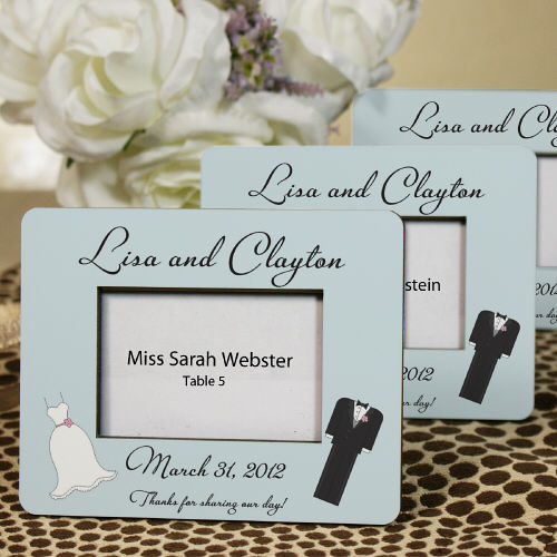 Personalized Bride And Groom Wedding Favor Place Holder U563931